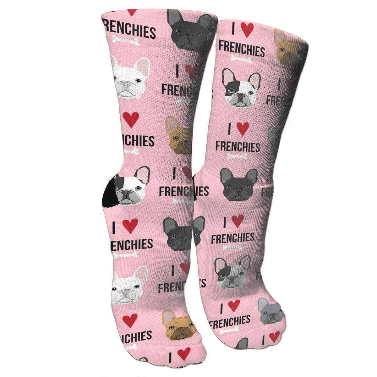 Compression Socks Unisex Printed Crazy Patterned Fun Long Cotton Over The Calf Tube