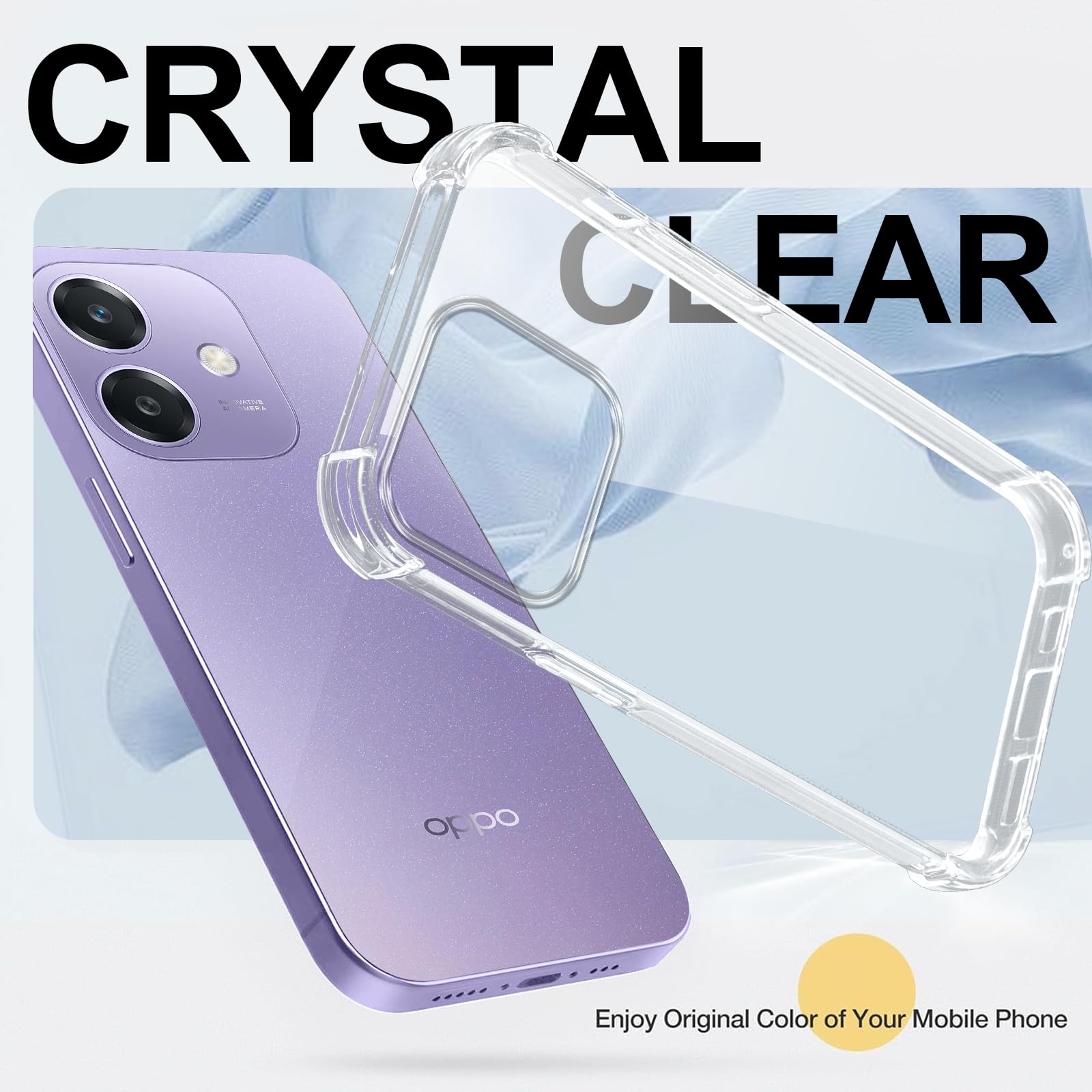 Custodia Girocollo Per OPPO A40 / A40m Con Cordoncino Regolabile - Cover TPU Trasparente Antiurto