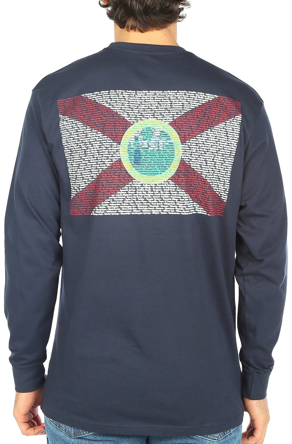 Reel Legends Men's Florida Flag Long Sleeve T-Shirt