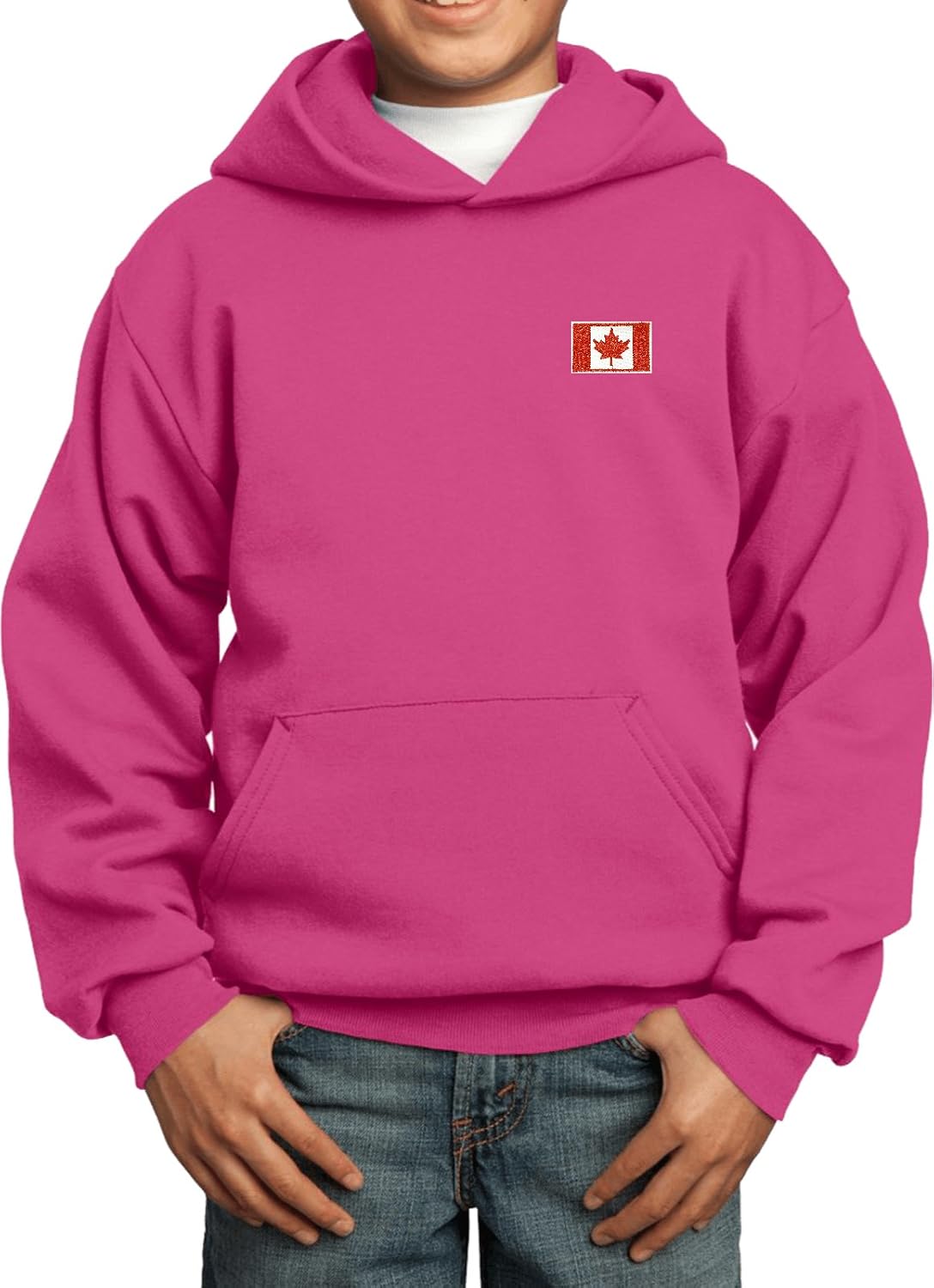 Buy Cool Shirts Canada Flag Patch Pocket Print Kids Hoodie