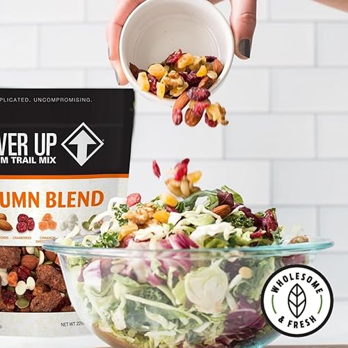 Miniatura 49 de Power Up High Energy Trail Mix Gourmet Nut - Mezcla de frutos secos sin OMG, vegana, sin gluten, apta para dietas cetogénicas y paleo, sin