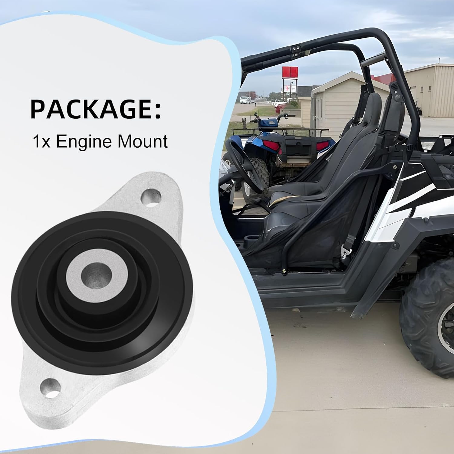 Front or Rear Motor Engine Mount Transmission Bracket for Polaris RZR 800/4/S 2010-2014 1332450