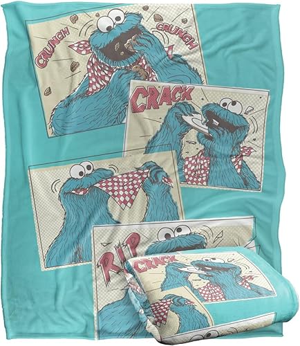 Miniatura 9 de Sesame Street More Cookies - Manta con licencia oficial de tacto sedoso, manta súper suave, 36 x 58 pulgadas