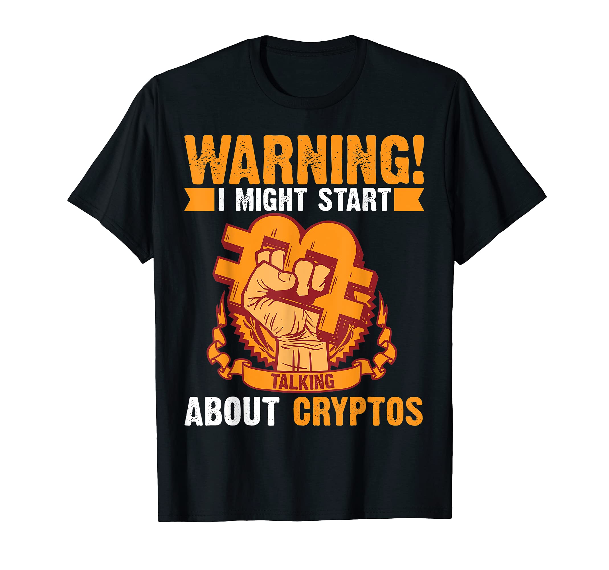 Bitcoin Market Warning might start talking aboutBitcoin Crypto addict might start talking about Crypto T-Shirt