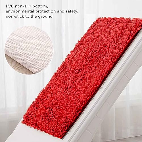 Miniatura 9 de Alfombras de baño de 32 x 20 pulgadas, suaves, antideslizantes, absorbentes, de secado rápido, alfombra de baño de felpilla esponjosa, lavable y