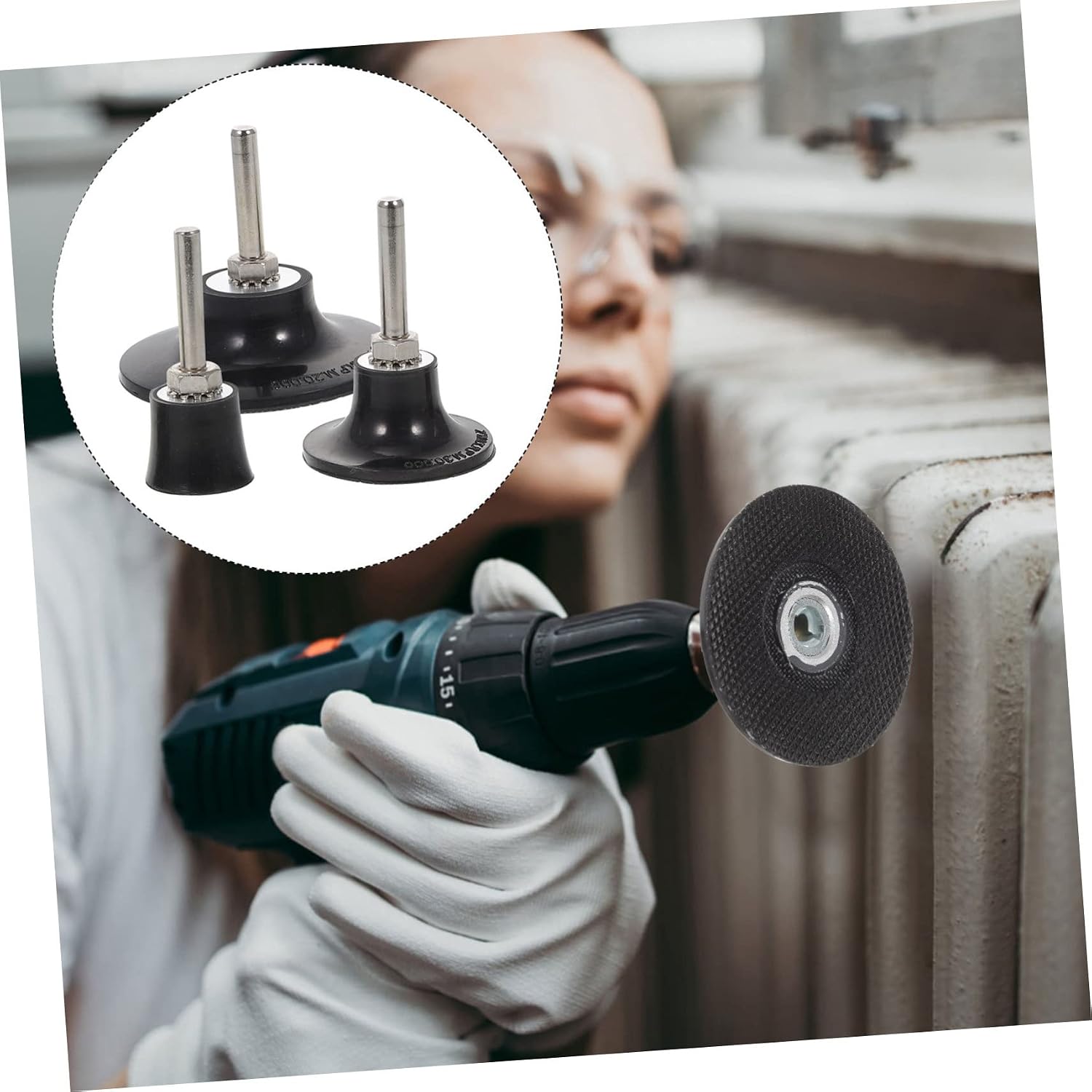 1set Disc Pad Holder for Power Drill Versatile Adapter for Sanding Disc Includes and Core for Polishing and Grinding Tasks