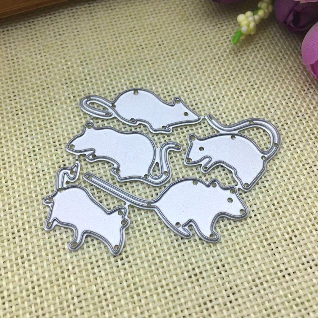 Fustelle quadrate, stencil per scrapbooking, album di ritagli, biglietti di cart