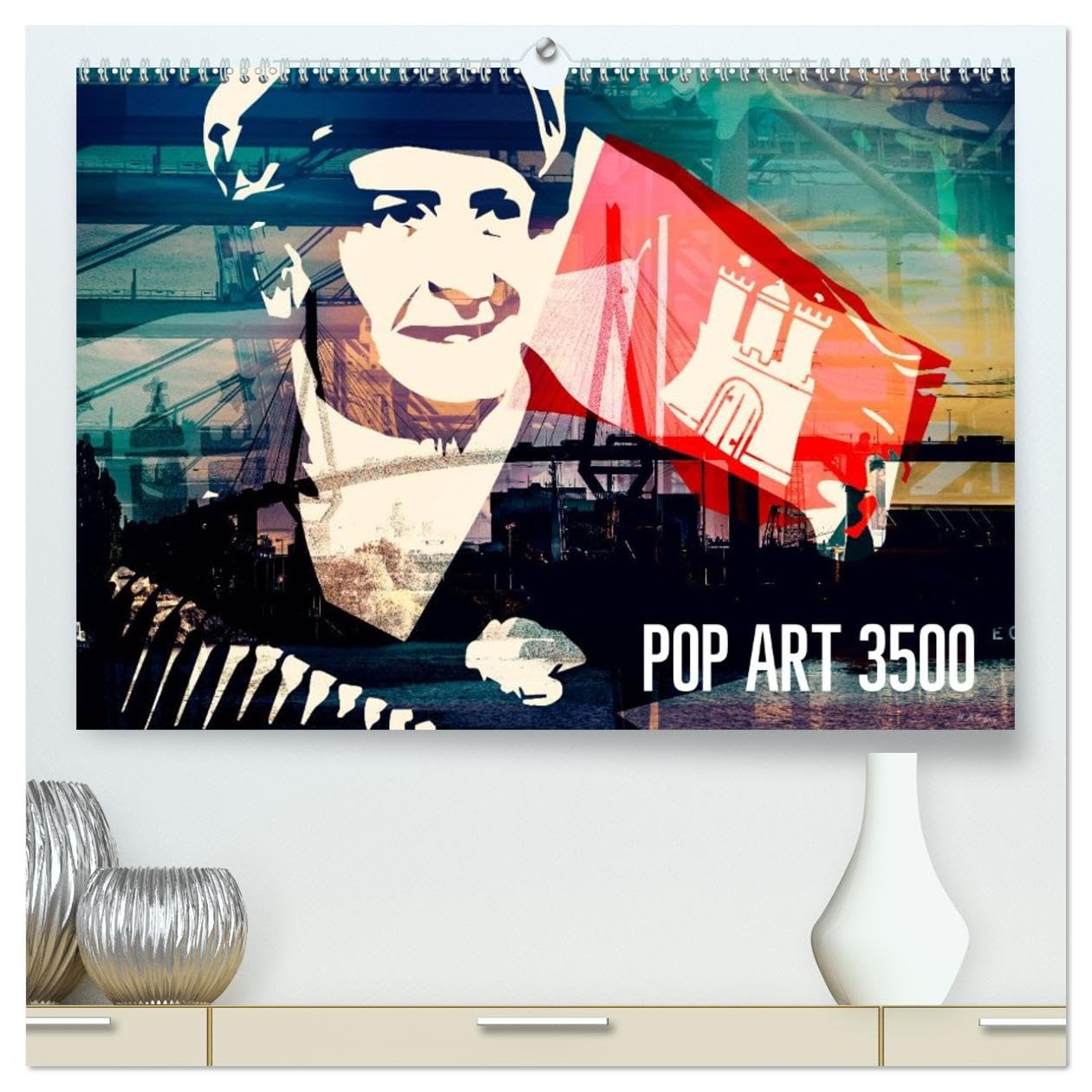 POP ART 3500 (hochwertiger Premium Wandkalender 2026 DIN A2 quer), Kunstdruck in Hochglanz: Bildcollagen, Foto Design, Grafik Artist, Mischtechnik, Popart, Landscape (CALVENDO Kunst)