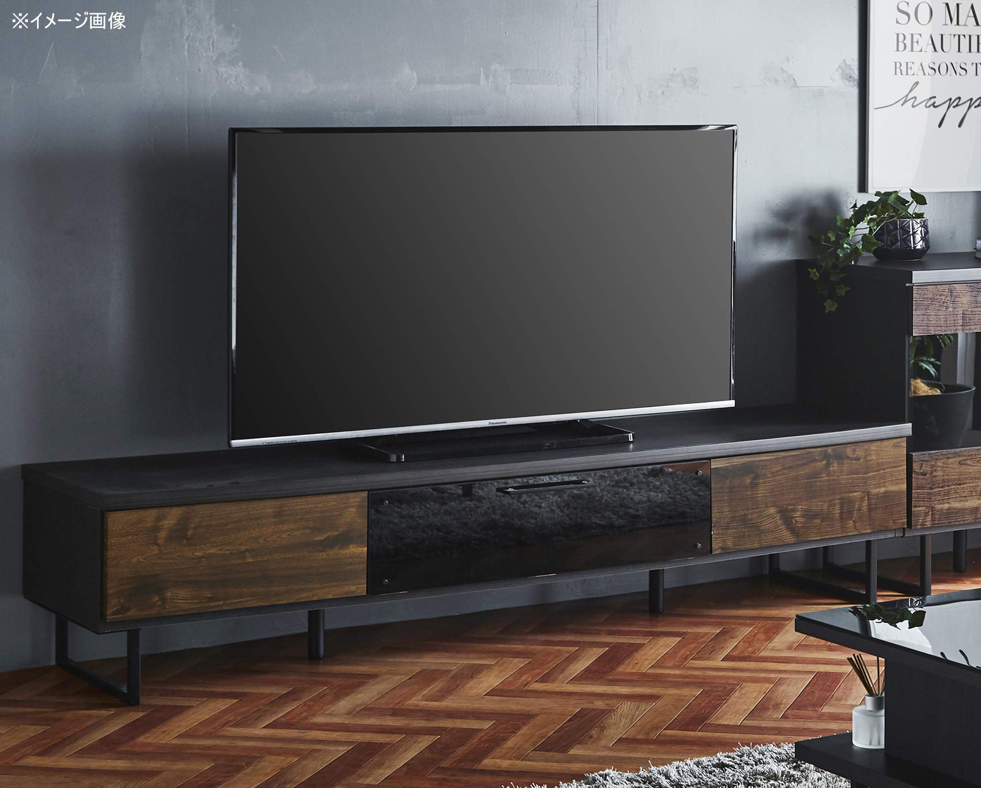 Amazon｜関家具(Sekikagu) テレビ台 ブラウン 幅175×奥行45×高さ42cm