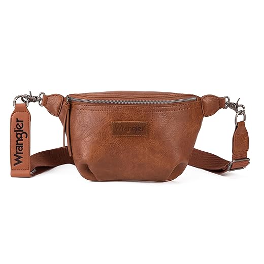 Wrangler Vintage Sling Bag for Women Men Chest Bum Bag Ladies Crossbody Purse WG82-194BR