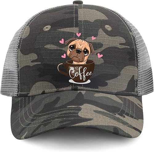 Miniatura 9 de Caps Pug Dog Baseball Cap, Vintage Caps for Men