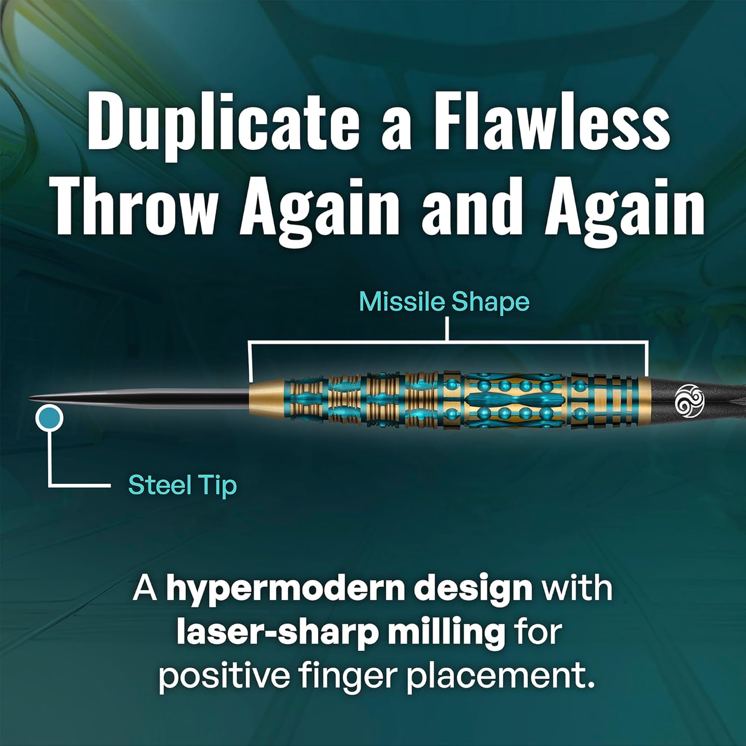 Shot! Darts AI Replicant Steel Tip, 90% Tungsten, Center Weighted Black Titanium Coated, Professional Dart Set and Flights Made in New Zealand Metal Tip Bar Darts (23g)