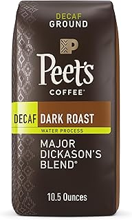 Peet's Coffee, Dark Roast Ground Coffee - Decaf Major Dickason's Blend 1...