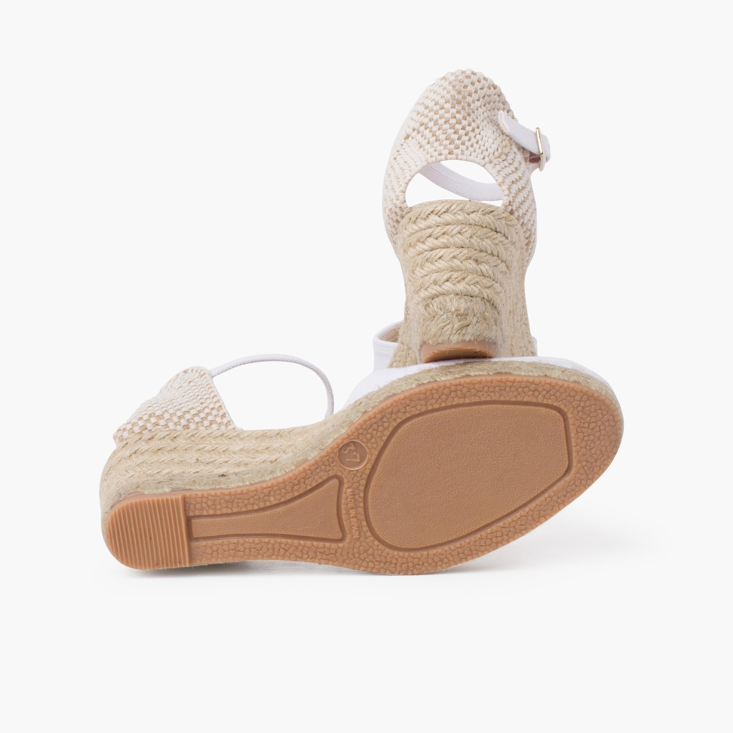 Pisamonas Espadrillas Donna Zeppa Alta Fibbia