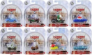 Mattel Disney Pixar Cars 2023 Holiday Winter Series – Complete Bundle of 8 Special Edition Die‑Cast Vehicles (GYD55‑956A)...