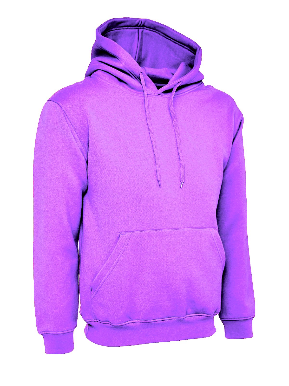 Ladies Loose Fit Hoodie Size UK 10 to 28 Plus Unisex Plain Hooded Sweatshirt (UK 28-30, Lilac)