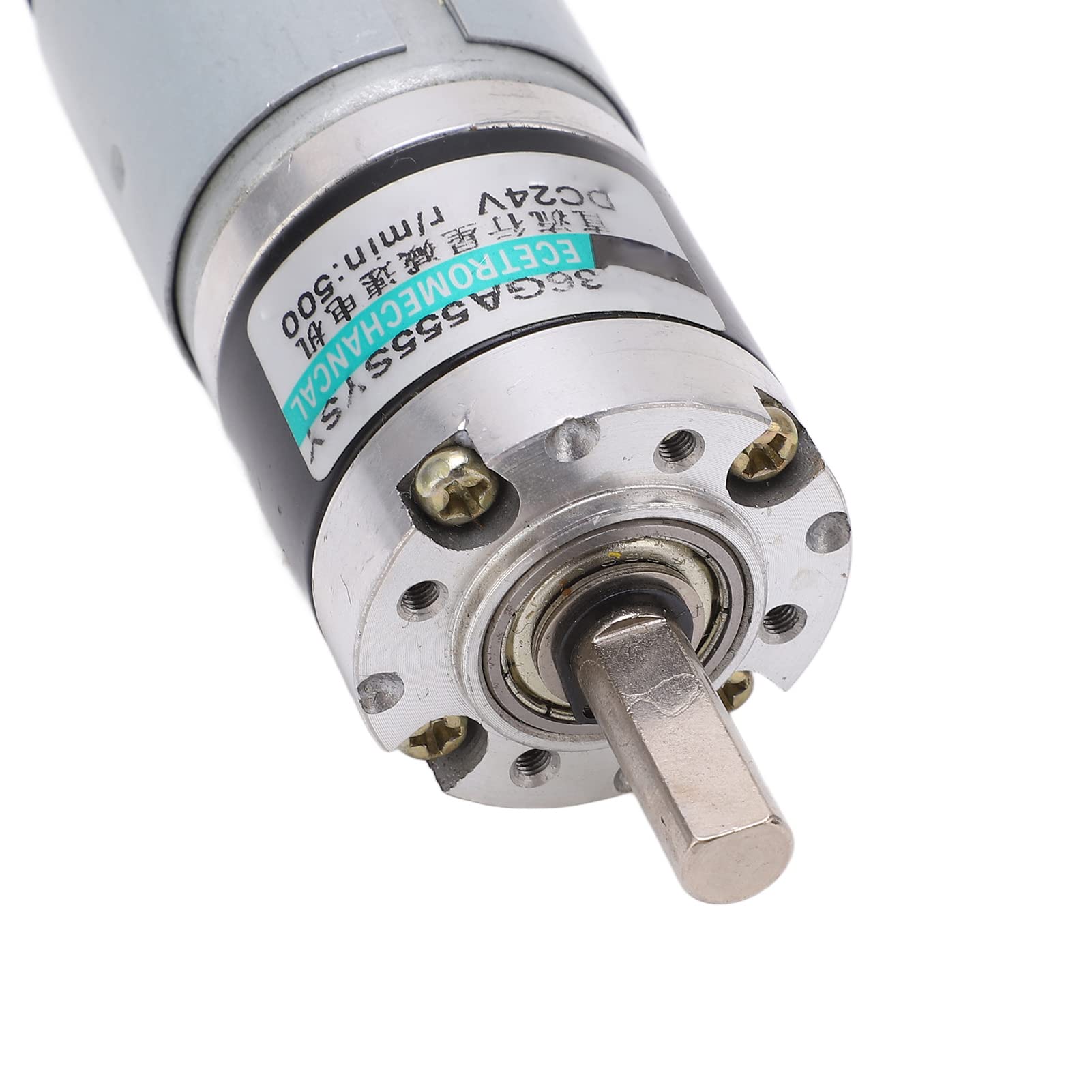 Getriebemotor, Mini-Getriebemotor aus Reinem Kupfer, 24 V, Geräuscharm, Hohe Torsion, Stabile Leistung für -Projekte mit Automatisierungsgeräten und den Einsatz bei Hohen Niedertemperaturen