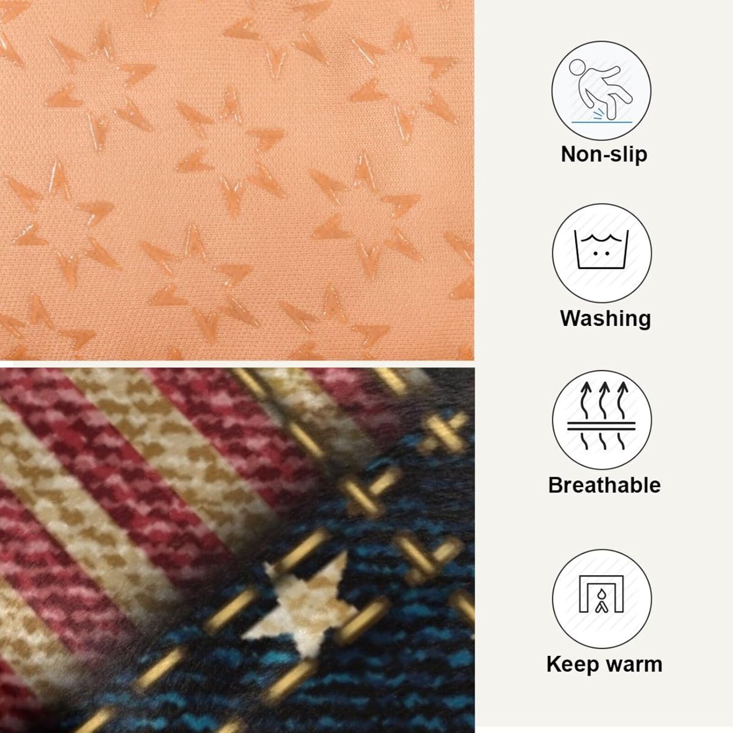 review Dog Bed Mat Soft Comfortable Anti-Slip Bottom Pet Mat Washable Cat Kennel Crate Pad for Small Medium Large Pets 18x24in Patriotic 4th July American Flag