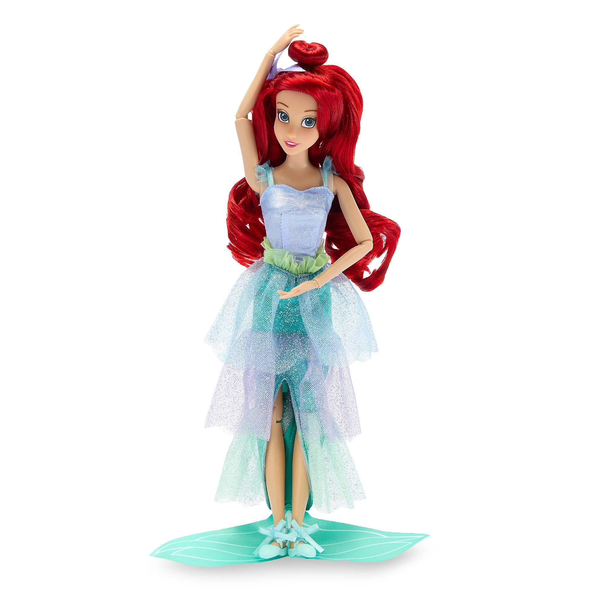 Disney Store Official Bambola Ballerina Disney Princess Ariel, La Sirenetta, Collezione Bambole Ballerine, 30 cm, 3+ - 5