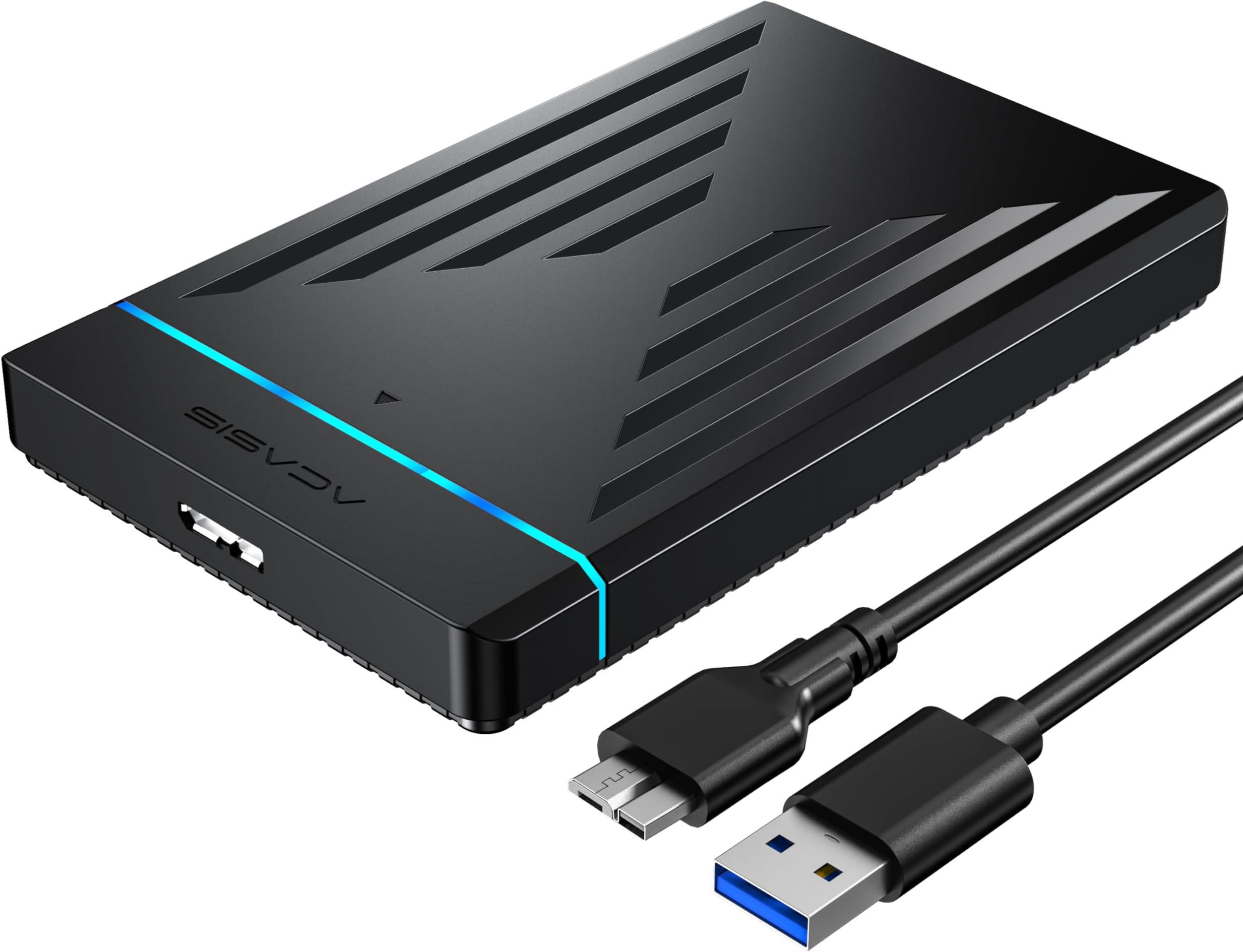 ACASIS 2.5" External Hard Drive Enclosure USB 3.0 to SATA III Adapter Supports 2.5 Inch SSD & HDD 9.5mm 7mm Hard Disk Case with UASP Compatible with WD Seagate Toshiba Samsung Hitachi