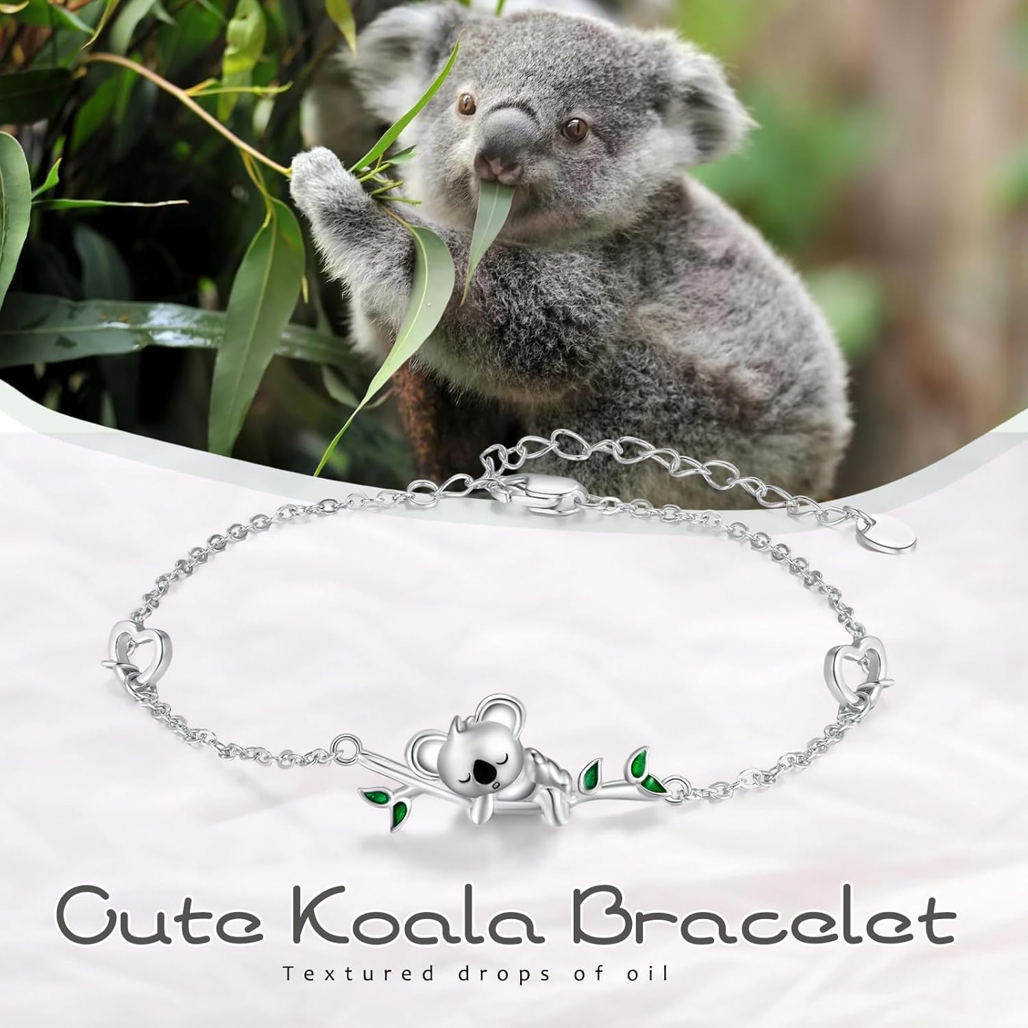 Animal Bracelet for Women 925 Sterling Silver Koala/Lion Bracelet Animal ChristmasJewelry Gifts for Women Wife Daughter - Image 5