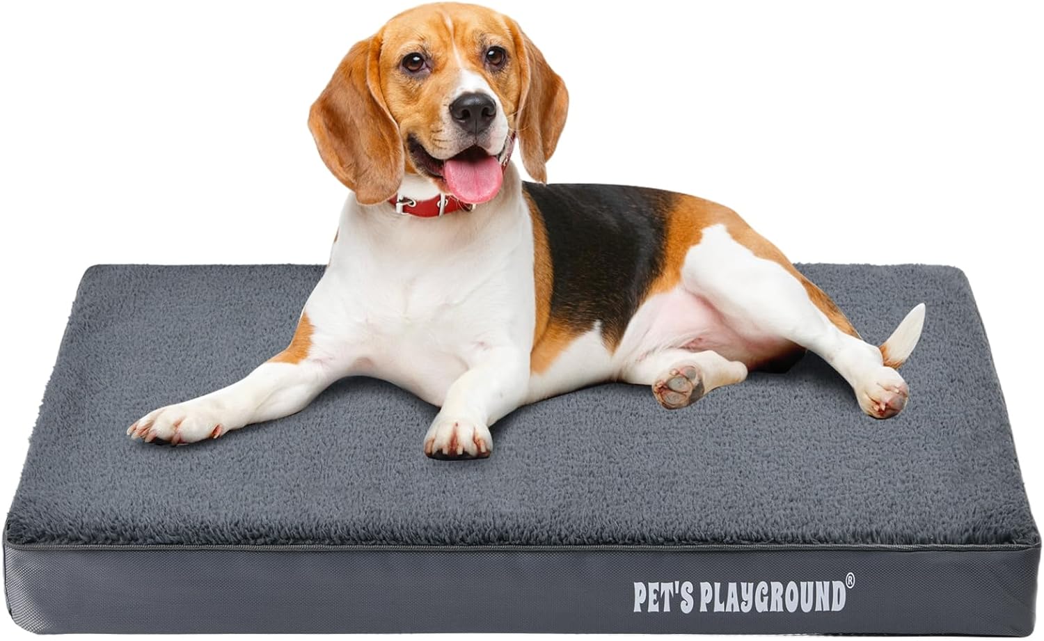 Pet’s Playground Orthopedic Dog Bed | Mattress For Crate | Mat | Dogs Beds | Medium | Machine Washable | Grey | M