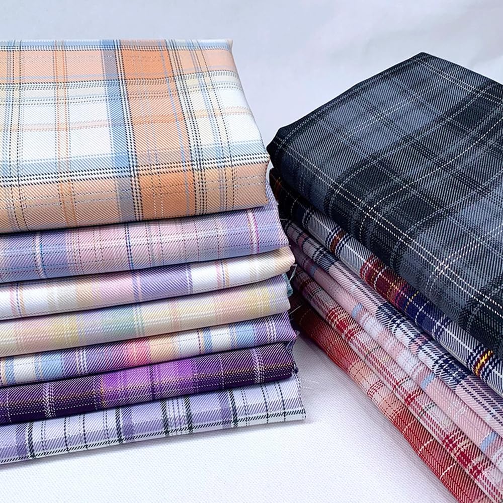 Materiał sprzedawany na metry, w kratkę, materiał dekoracyjny z wzorem Gingham, pikowany materiał do szycia, patchwork, zestaw materiałów do szycia, patchworku, zestaw materiałów do ubrań