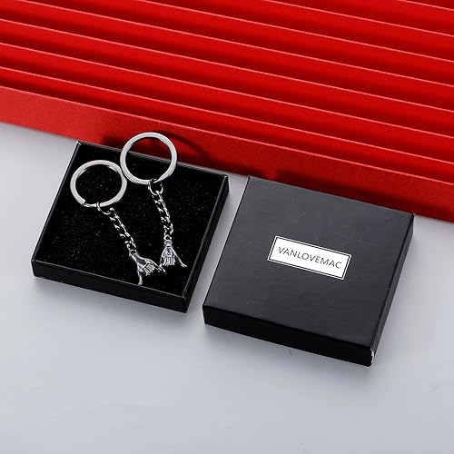 Miniatura 6 de VANLOVEMAC Pinky Promise - Regalo para parejas, regalos a juego para parejas, regalos para novio, novia, mejor amigo, él y ella