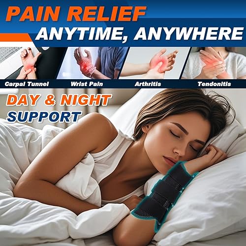 Miniatura 3 de Muñequera TISMOD con soporte para pulgar, férula para pulgar izquierda para la tenosinovitis de De Quervain, tendinitis, muñequera con soporte para