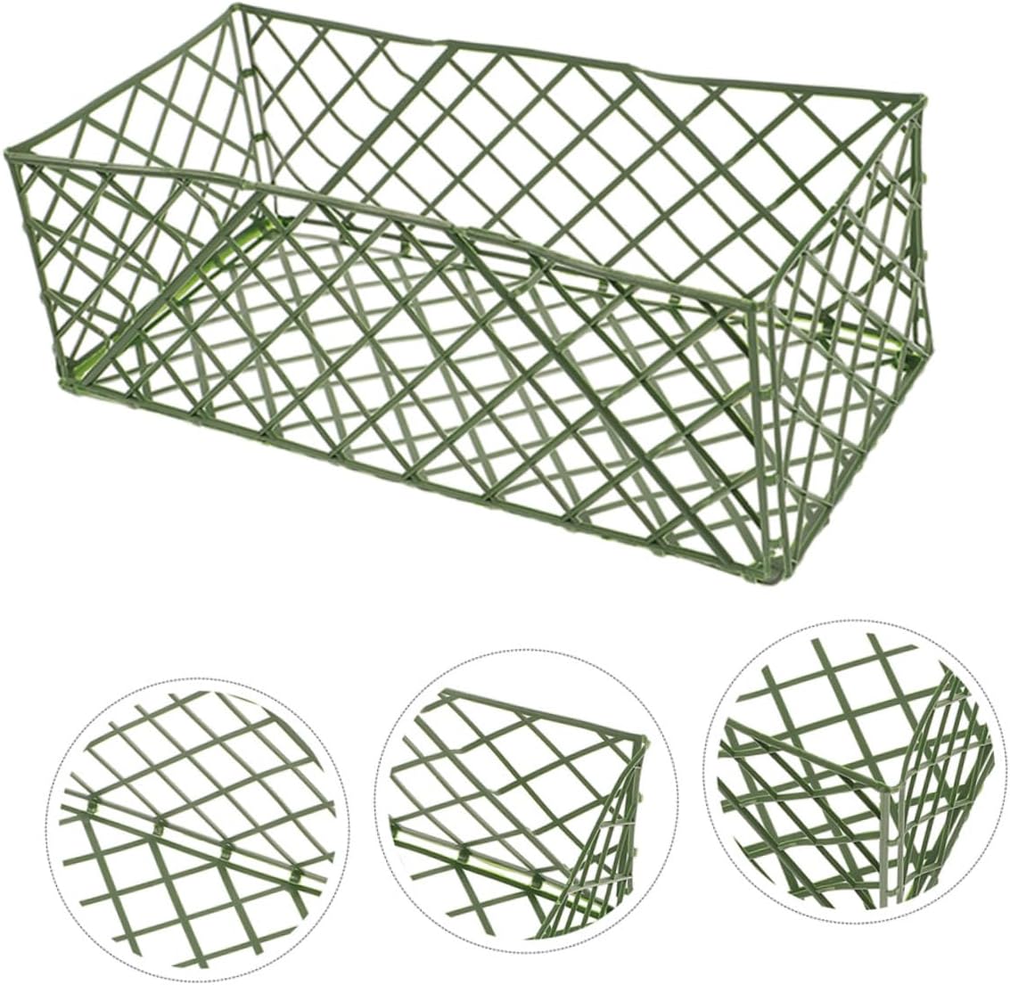 TEHAUX 25pcs Floral Cage Holders for Fresh Flower Arrangements Lightweight Mud Frames Practical Support for Home Decor Easy to Use and Replace