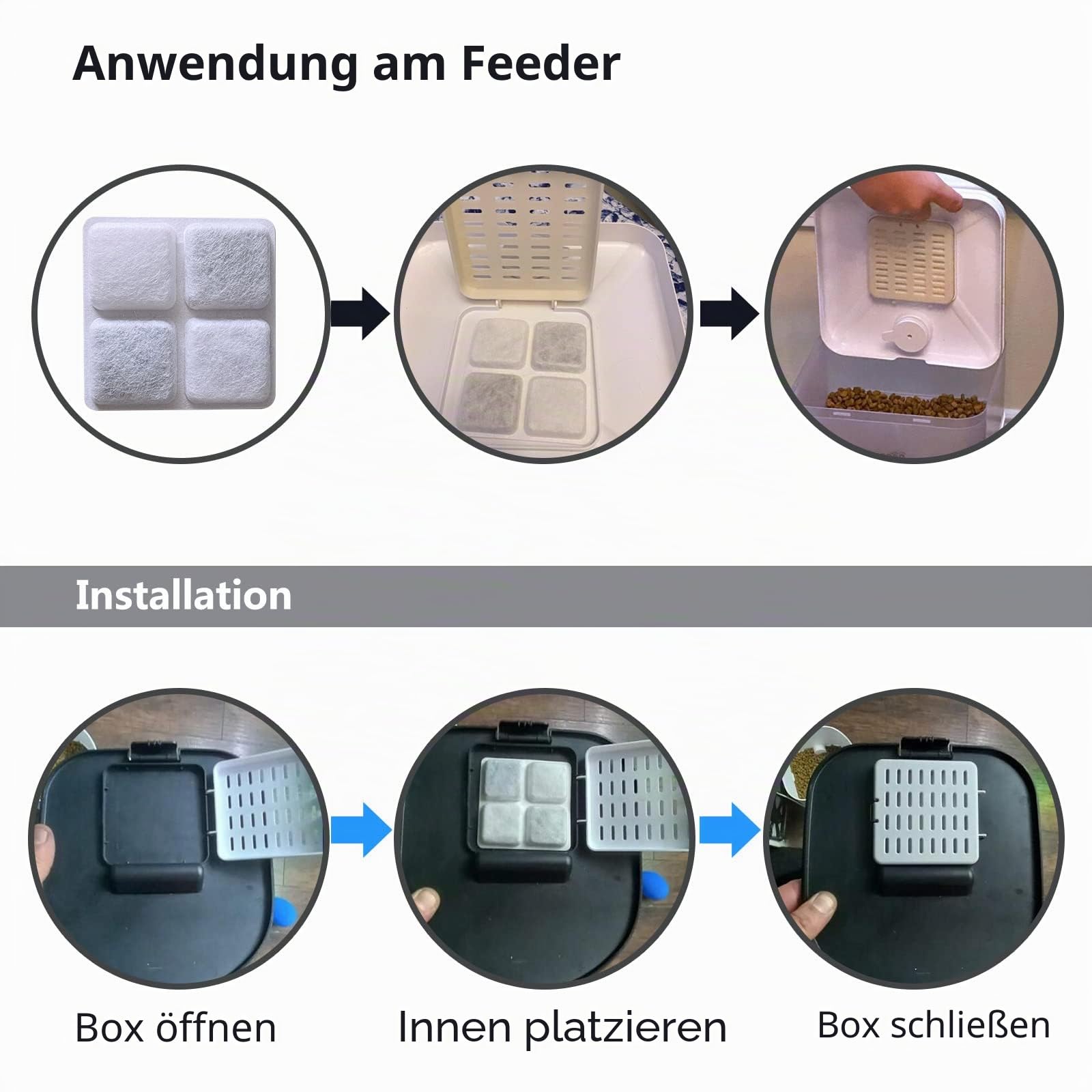 Trockenbeutel für Tierfutter, kompatibel mit Petlibro Futterautomaten für Katzen und Hunde, trockenmittel hält Tierfutter trocken und frisch (1, 16-Pack)