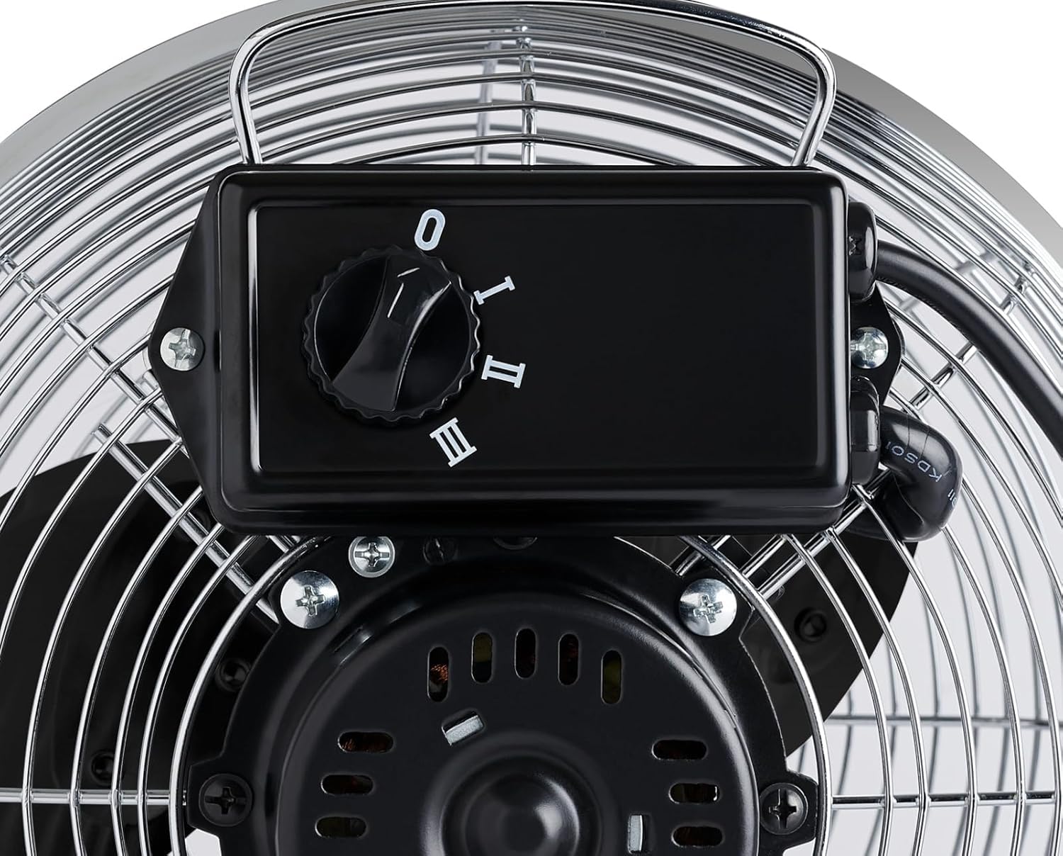 Bigben Ventilatore da tavolo 48 W, 3 velocità, testa inclinabile, alluminio spazzolato, per montaggio su scrivania, pavimento o parete, diametro 30 cm - FANF01S