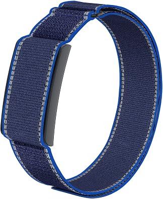 Nylon Sport Band Compatible with Amazfit Helio Strap, Adjustable Bicep Band for Helio Fitness Tracker Breathable Replacement Armband for Traning Running
