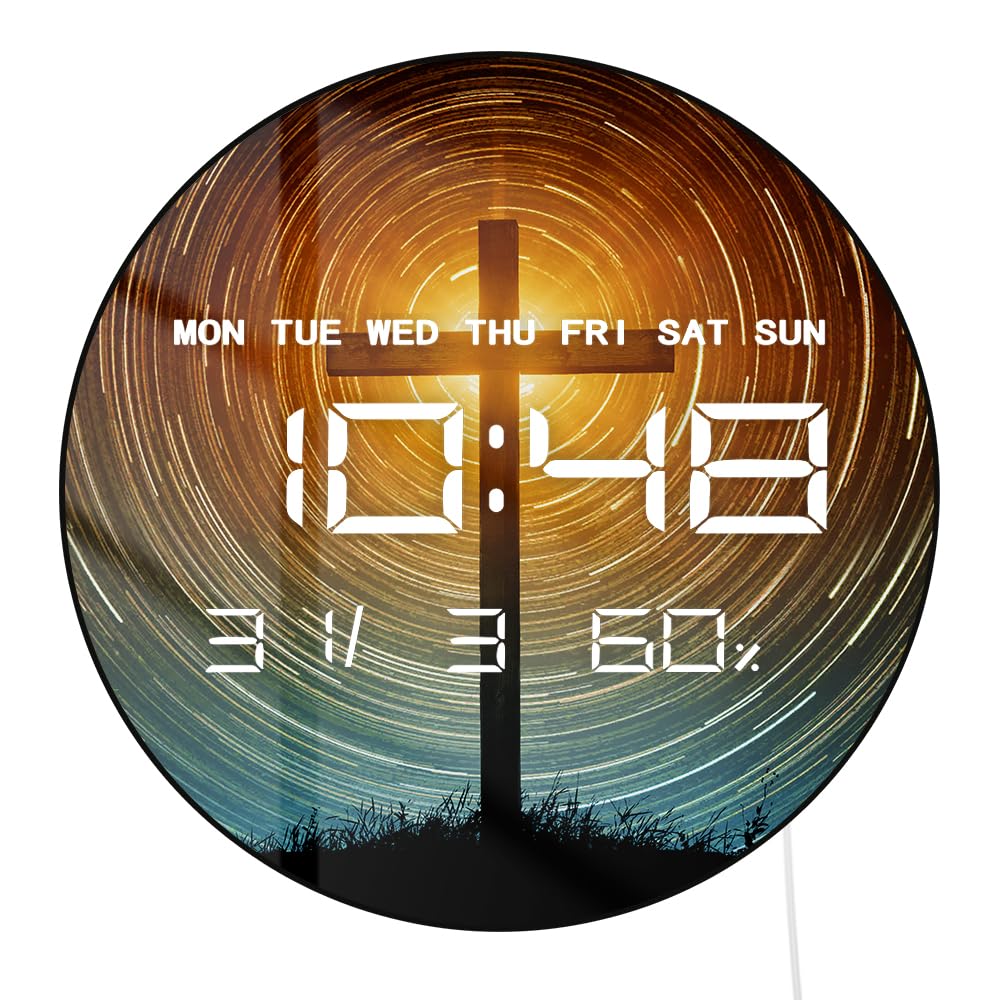 Horloge de prière religieuse de Jésus pour espace de recueillement chrétien