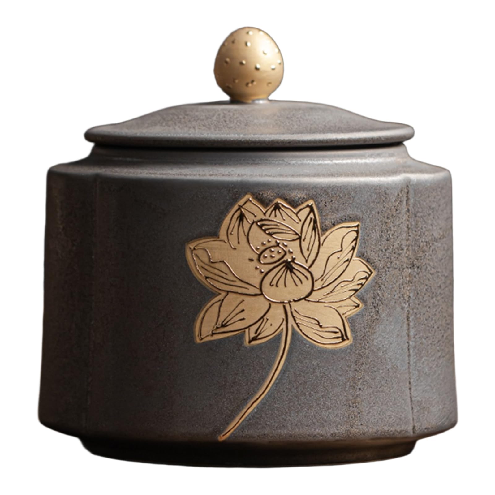 Urna funeraria commemorativa umana in ceramica di medie dimensioni, per ceneri, ceneri di animali domestici, bara per adulti, colore grigio