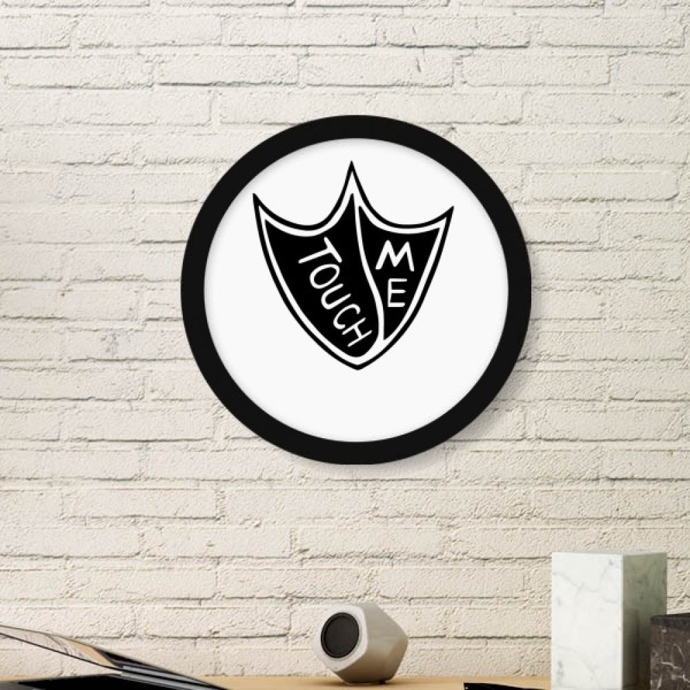 Cadre photo rond de qualite supérieure en bois noir et peinture d'art moderne DIYthinker