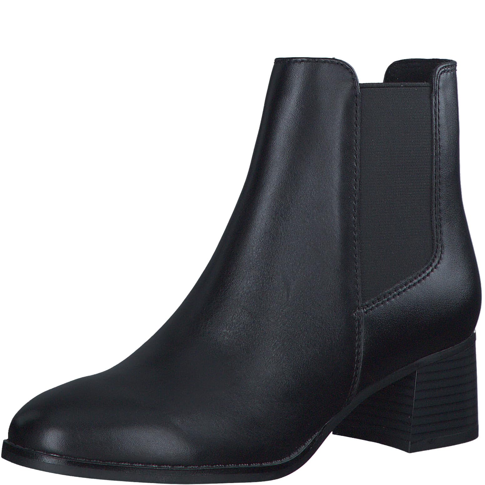 MARCO TOZZI Damen Chelsea Boots mit Lederanteil mit Absatz