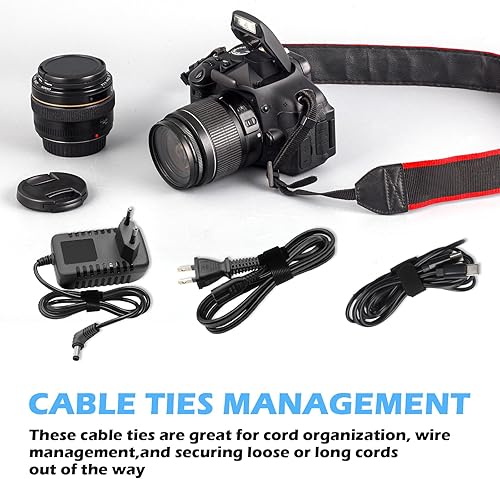 Miniatura 3 de 70 bridas para cables de 6 pulgadas, reutilizables, ajustables, organizadores de cables, correas de cable, envolturas de cables y correas de gancho