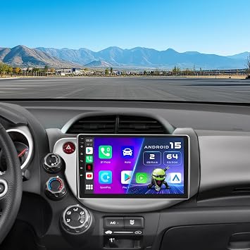 Inefala 10.1" Radio for Honda Fit LHD 2008-2013 CarPlay Stereo | 2+64G, Android 15, Wireless CarPlay/Android Auto, 28UI, GPS, Bluetooth, EQ, Free Backup Camera