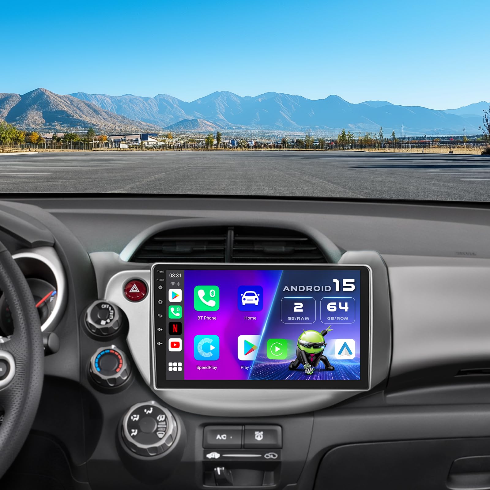 2+64G Android 13 CarPlay Car Stereo Radio for Honda Fit 2008-2013 (LHD), 10.1'' HD Touch Screen Compatible with Android Auto, AHD Backup Camera, Mirror Link, GPS, WiFi, FM RDS-image-40
