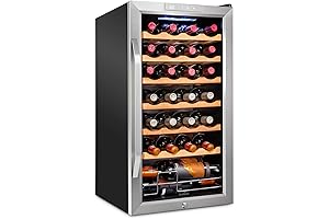 Ivation 28-Bottle Compressor Wine Cooler Compressor