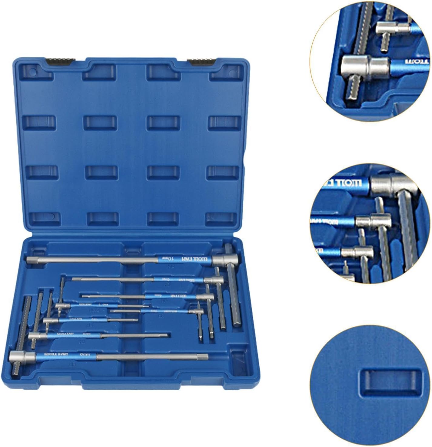 T Handle Hex Wrench Set Nonslip for Various Mechanical Work Bike Repair Tool