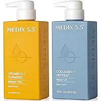 Vista 19 de Medix 5.5 Juego de 3 piezas para el cuidado de la piel antienvejecimiento, crema corporal con retinol + exfoliante AHA ácido glicólico espumoso