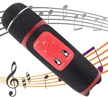 DZK 5W Karaoke Mic Comes with Bluetooth Supporting Speaker, mSD Card, AUX and Media Control
