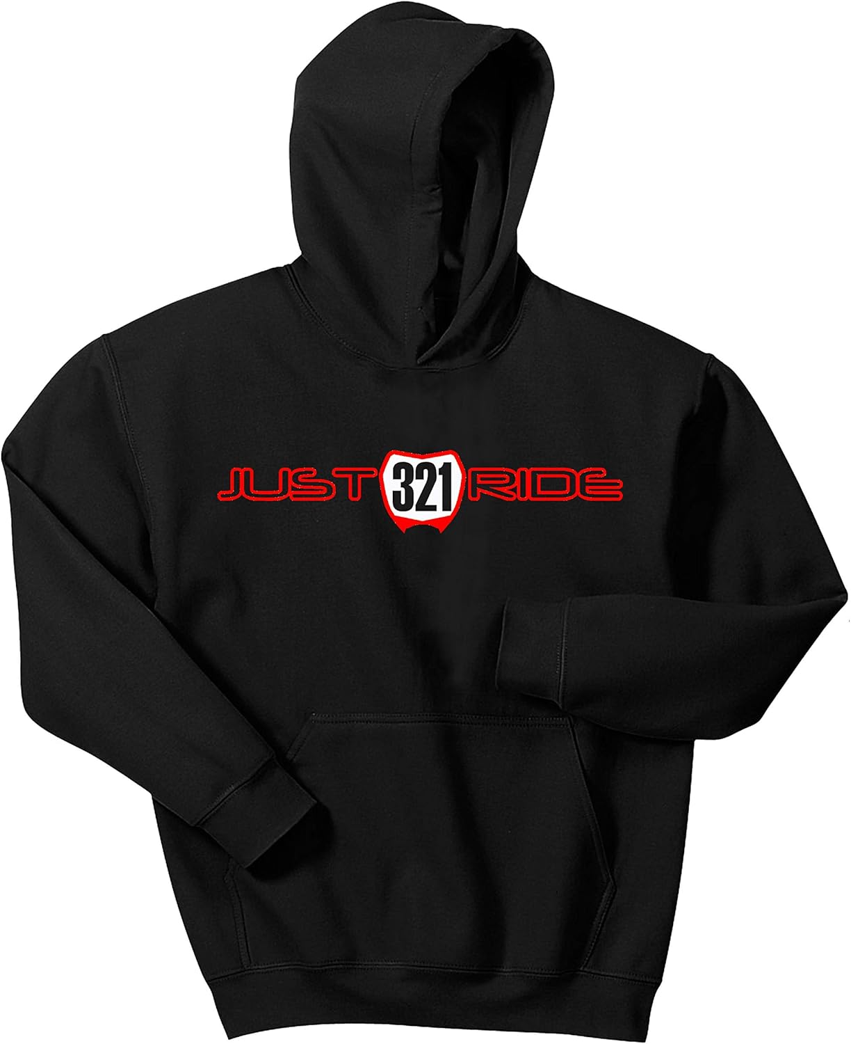 Just Ride Motocross Number Plate Custom Personalized Hoodie Sweat Shirt