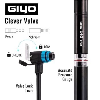 Amazon | GIYO (ギヨ) バイクフレームフロアポンプ - コンパクト