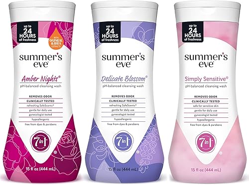 Miniatura 12 de Summer's Eve Delicate Blossom - Jabón íntimo para todo el cuerpo de uso diario, pH balanceado para mujeres, elimina el olor vaginal y refresca, 15