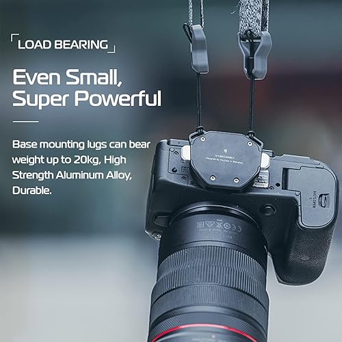 Miniatura 4 de ULANZI F38 - Soporte de correa de hombro para cámara de liberación rápida para correas de hombro Kit V2, adaptador de montaje de trípode de cámara