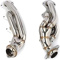PG POWERGO 1-5/8" Stainless Steel Shorty Headers for 2004-2010 Ford F-150 5.4L V8 - Polished Bolt-On Exhaust Upgrade