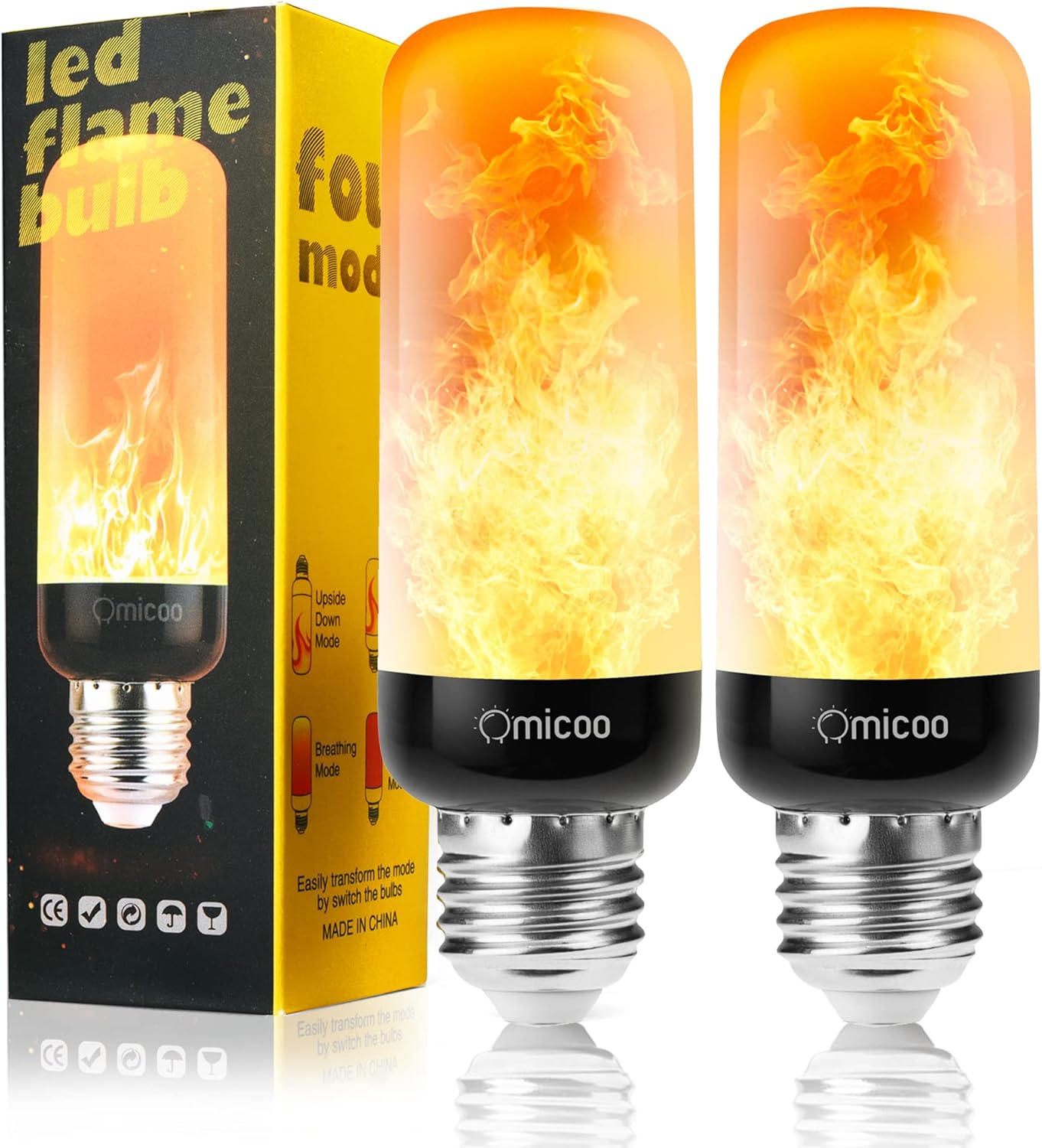 E27 led flame effect light bulb Clearance